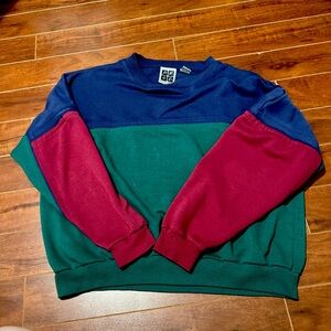 Vintage 90s colorblock crewneck